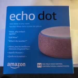 Opened box Amazon Echo Dot 3rd gen